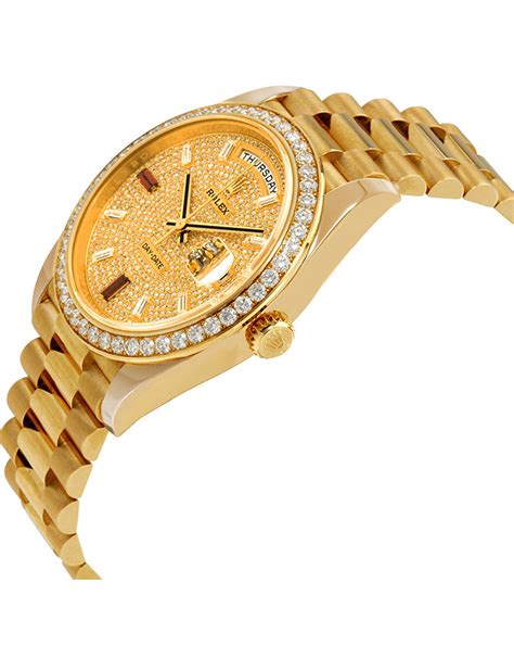 fake rolex day date gold diamond|homage day date watches.